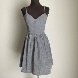 Red Tulips sz L Spaghetti strap sweetheart fit flare dress